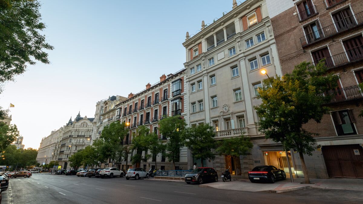 Vue extérieure de l'immeuble Montalban 11 à Madrid