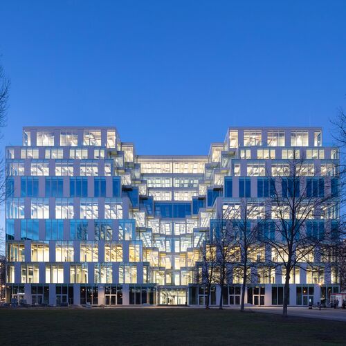 Vue extérieure de l'immeuble de bureaux UP! Berlin