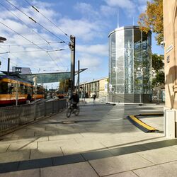 Automatisches Fahrradparksystem am Bahnhof in Heilbronn