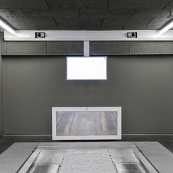 Einfahrt in das Parksystem.