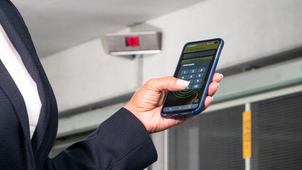 A code is being entered into a mobile phone