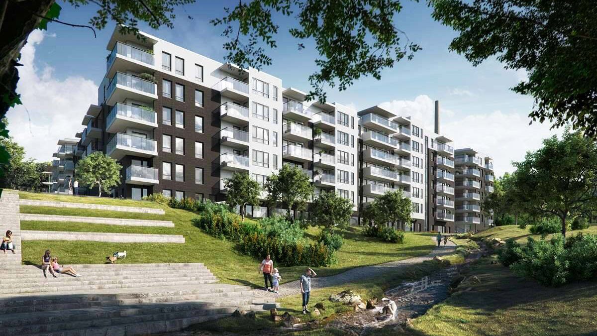 Vue extérieure d'un projet à Oslo