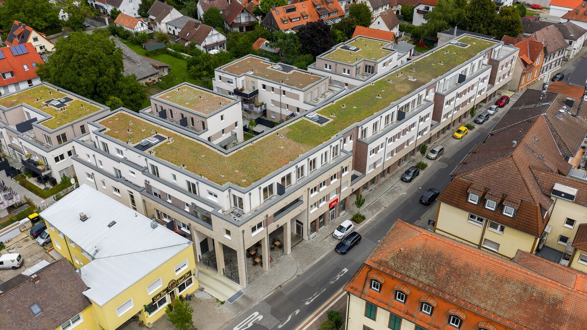 Vue aérienne de l'ensemble du site QUARTIER AM JAGDSCHLOSS