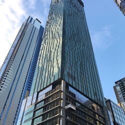 Außenansicht des Gebäudes Skytower Victoria One in Melbourne