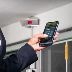 A code is being entered into a mobile phone