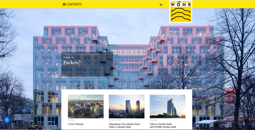 Captura de pantalla de la microsite de Parken³05