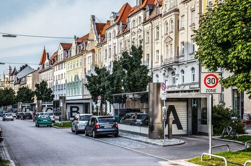 Übersicht über die Donnersberger Straße