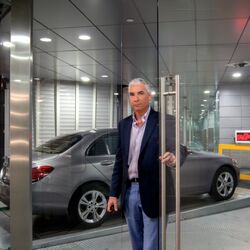 Système de stationnement vu de l’intérieur