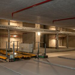 Parksystem von innen.