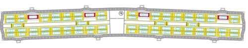 Grafik der Anordnung der Parksysteme in der Tiefgarage