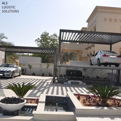A parking system with cars parked on it