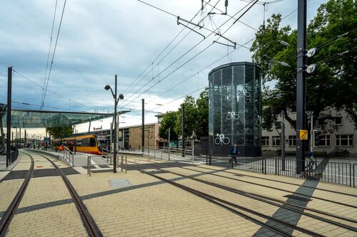 Übersicht Bahnhofsvorplatz in Heilbronn