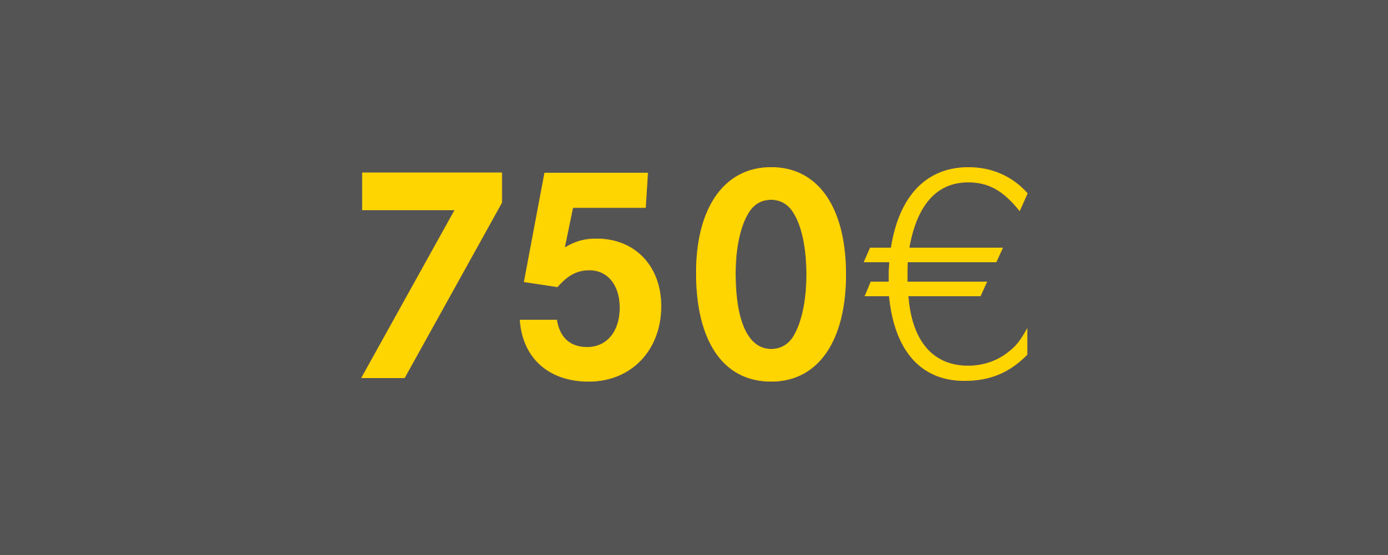 Rendering 750€ Gewinn
