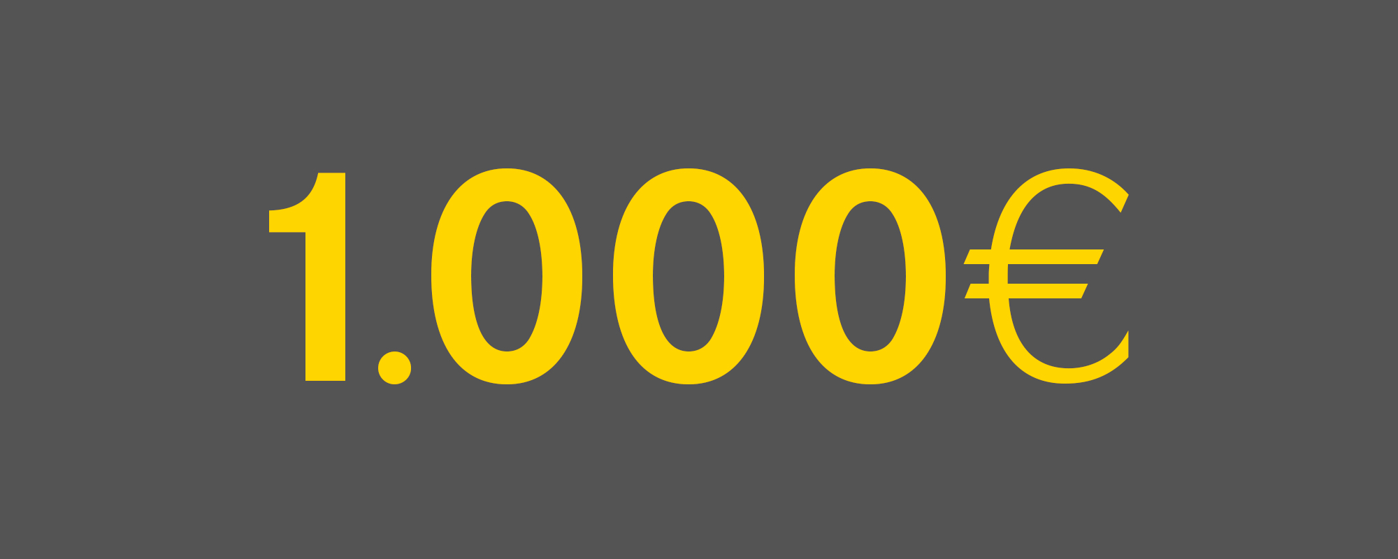 Rendering 1000€ Gewinn
